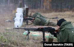 Во время боевой подготовки на полигоне