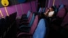 People are seen at the Formula Kino cinema