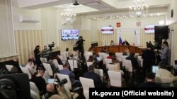 Пресс-конференция российского главы Крыма Сергея Аксенова, 28 декабря 2021 года