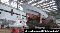 На судостроительном заводе «Море». Феодосия, 2016 год