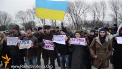 Хроники крымского сопротивления: митинг против ущемления свободы слова 10 марта 2014-го (видео)